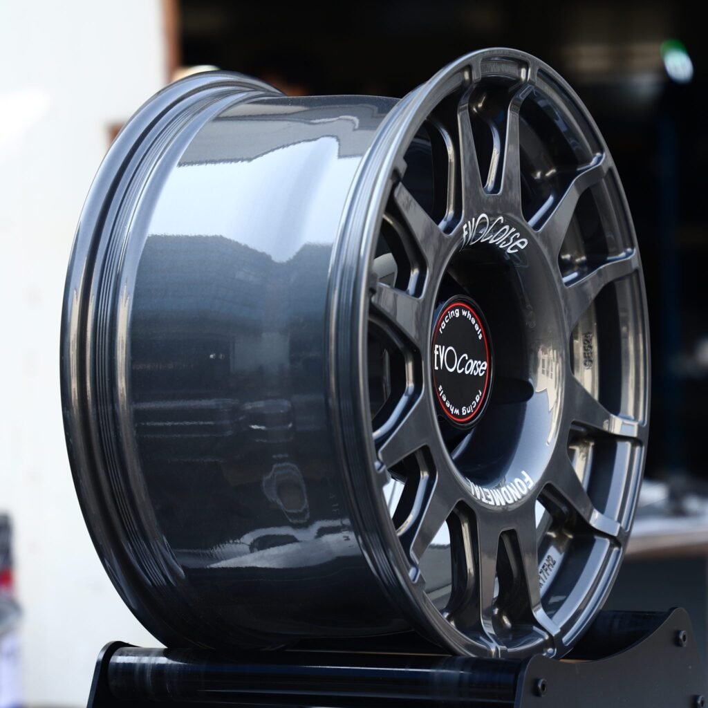 5x127 wheels – Gunmetal Multi-Spoke (EvoCorse-Style), side view