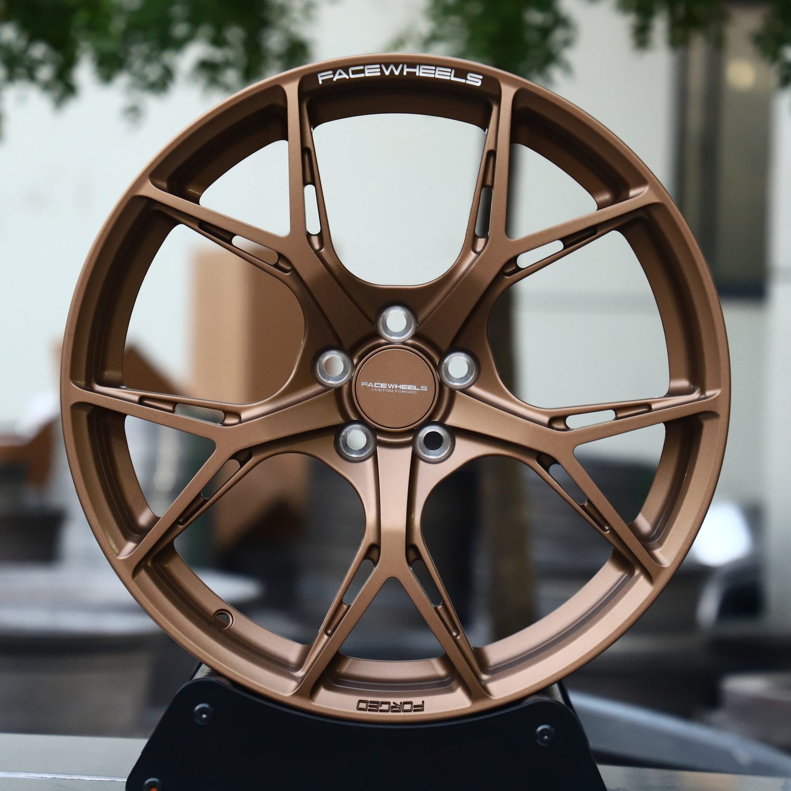 Porsche 911 wheels – FACE Bronze 5 Y-Spoke, front view