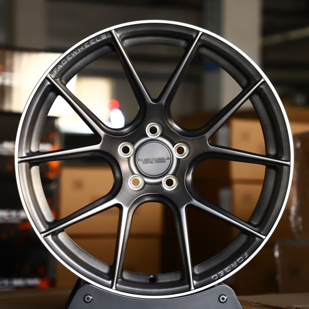 Porsche 911 wheels – FACE Transparent Black 5 Y-Spoke, front view