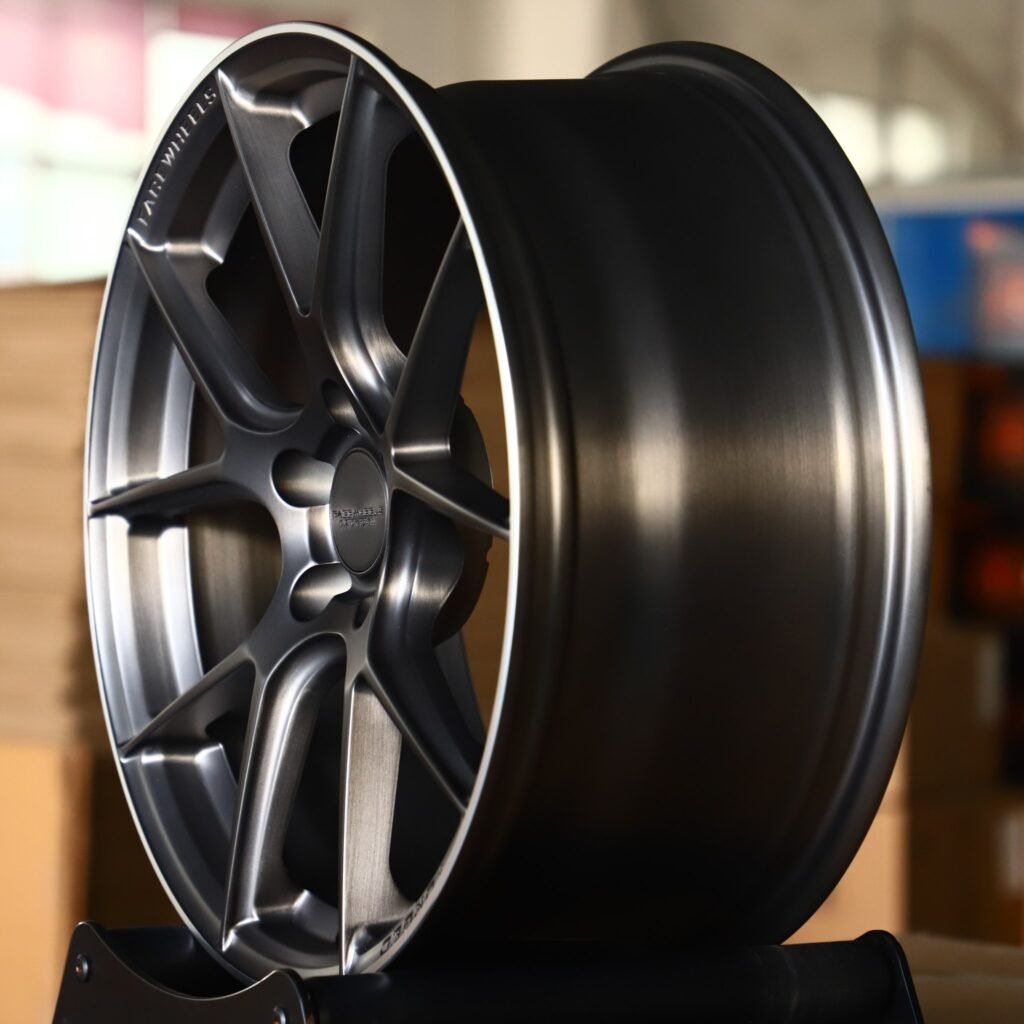 5x130 wheels – FACE Transparent Black 5 Y-Spoke, side view