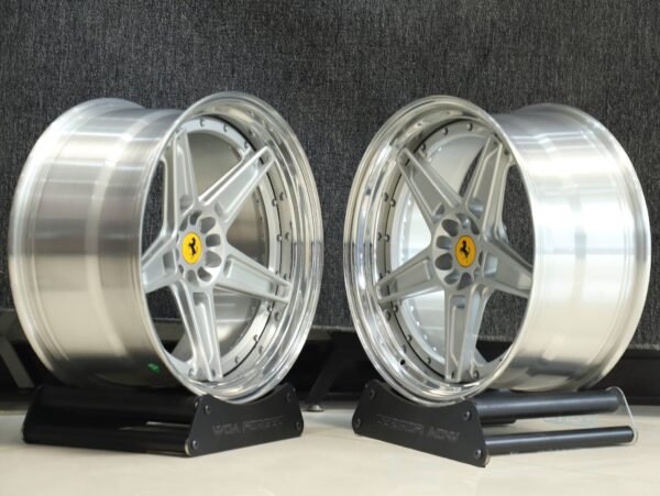 Ferrari 488 wheels – Custom Finish 2-Piece, front view
