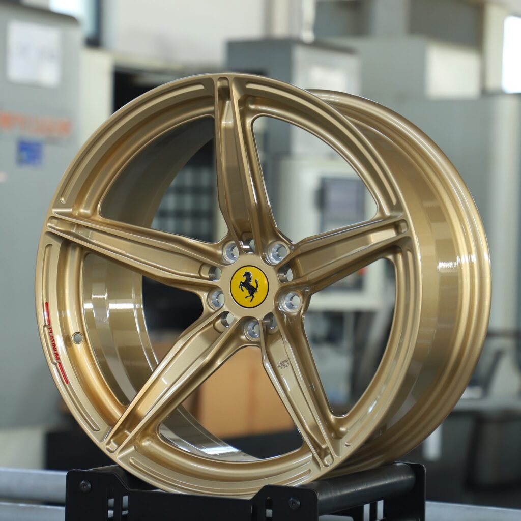 5x114.3 wheels – Gold 5 Y-Spoke, side view