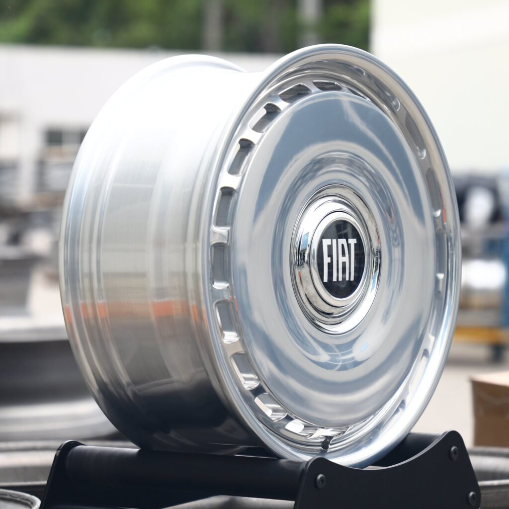 5x110 wheels – Fiat Bright Silver Full-Face, side view