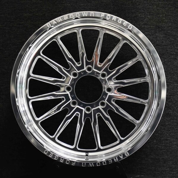Ford F-250 Super Duty / Silverado HD Off-Road Forged Wheels – Mirror Polished Multi-Spoke (8-Lug) H-Type forged wheel