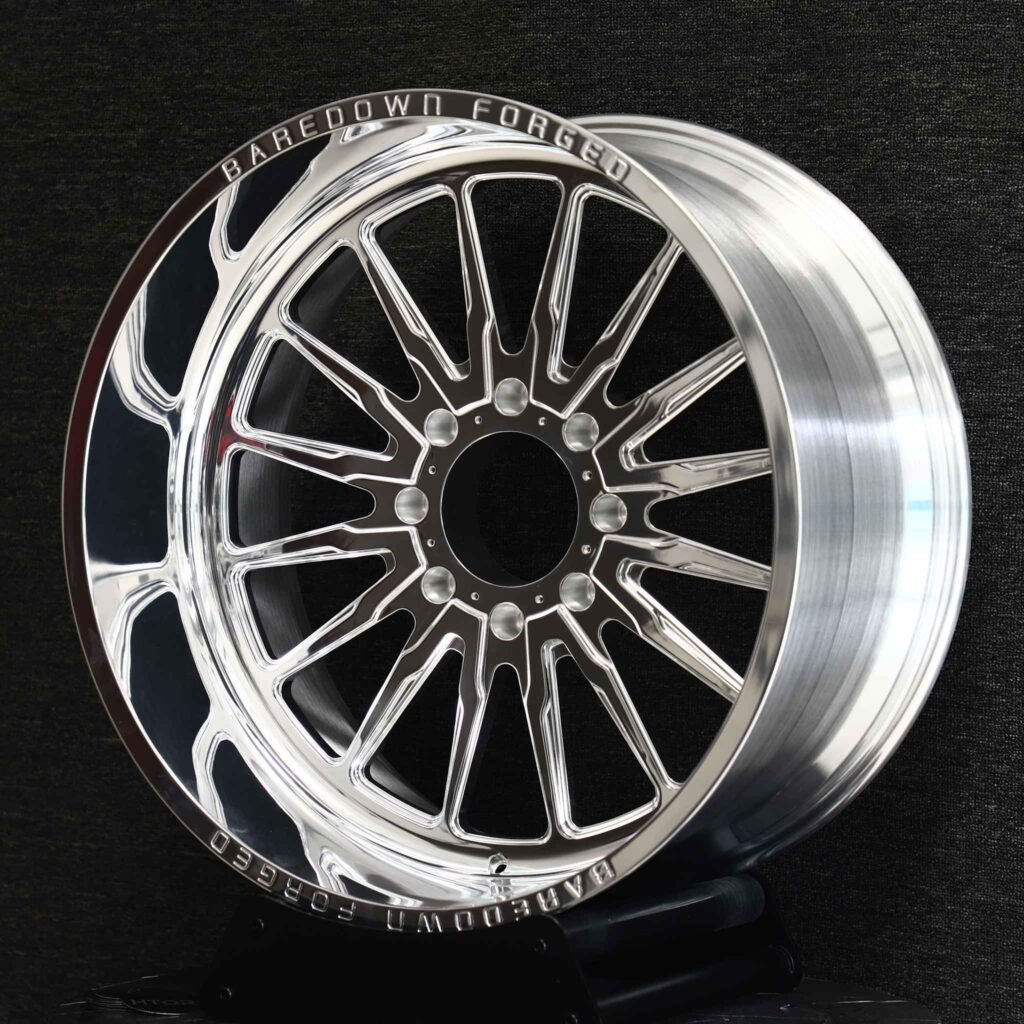Chevrolet Silverado HD wheels – Mirror Polished Multi-Spoke, angled view