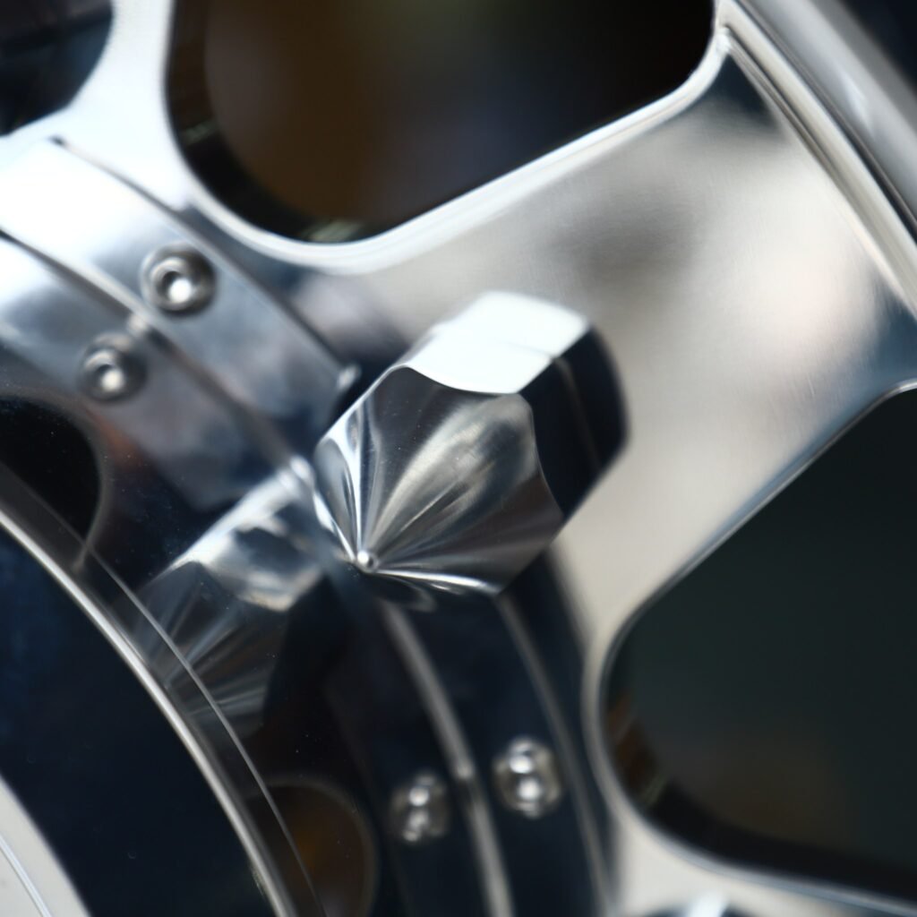 GMC Sierra 2500HD wheels – Mirror Polished Dually, rear view