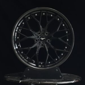 Ford Mustang Style Custom Finish 2-Piece Carbon Fibre Forged Wheels – Ford Mustang / Chevrolet Corvette Fitment (5-Lug)