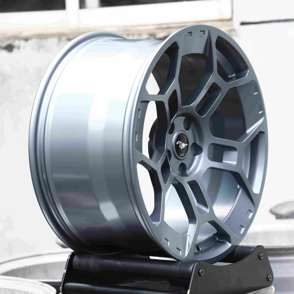 Ford Mustang Style Light Gunmetal / Gray 5 Y-Spoke Forged Wheels - Ford Mustang / Chevrolet Corvette Fitment (5-Lug) view 3