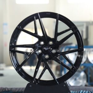 Ford Mustang Style Matte Silver 5 W-Spoke Forged Wheels – Ford Mustang / Ford Explorer Fitment (5-Lug)