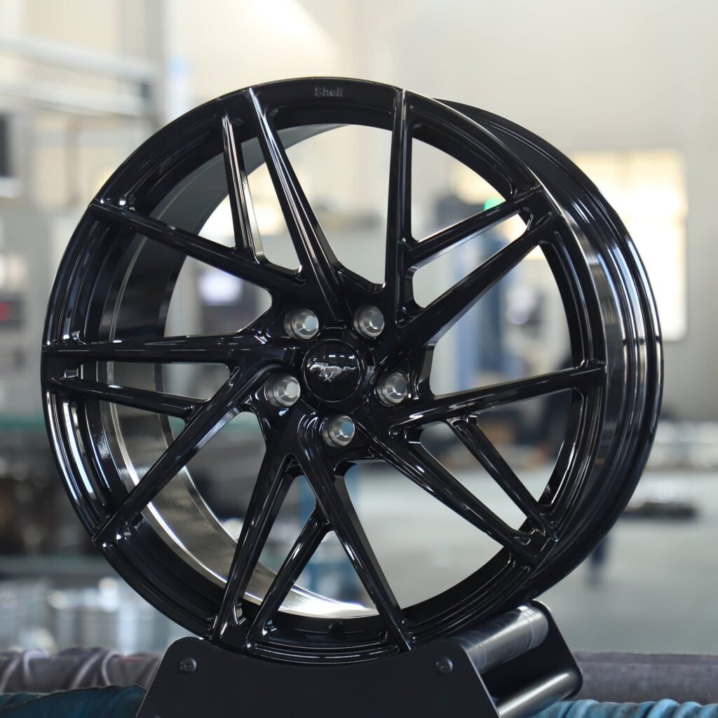 Ford Mustang Style Matte Silver 5 W-Spoke Forged Wheels - Ford Mustang / Ford Explorer Fitment (5-Lug) view 2