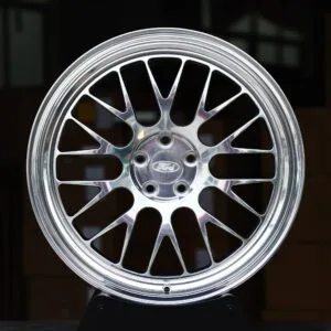 Ford OEM-Style Chrome Mesh Polished Deep Lip Forged Wheels – Ford Mustang S550 / Mustang S650 Fitment (5-Lug)