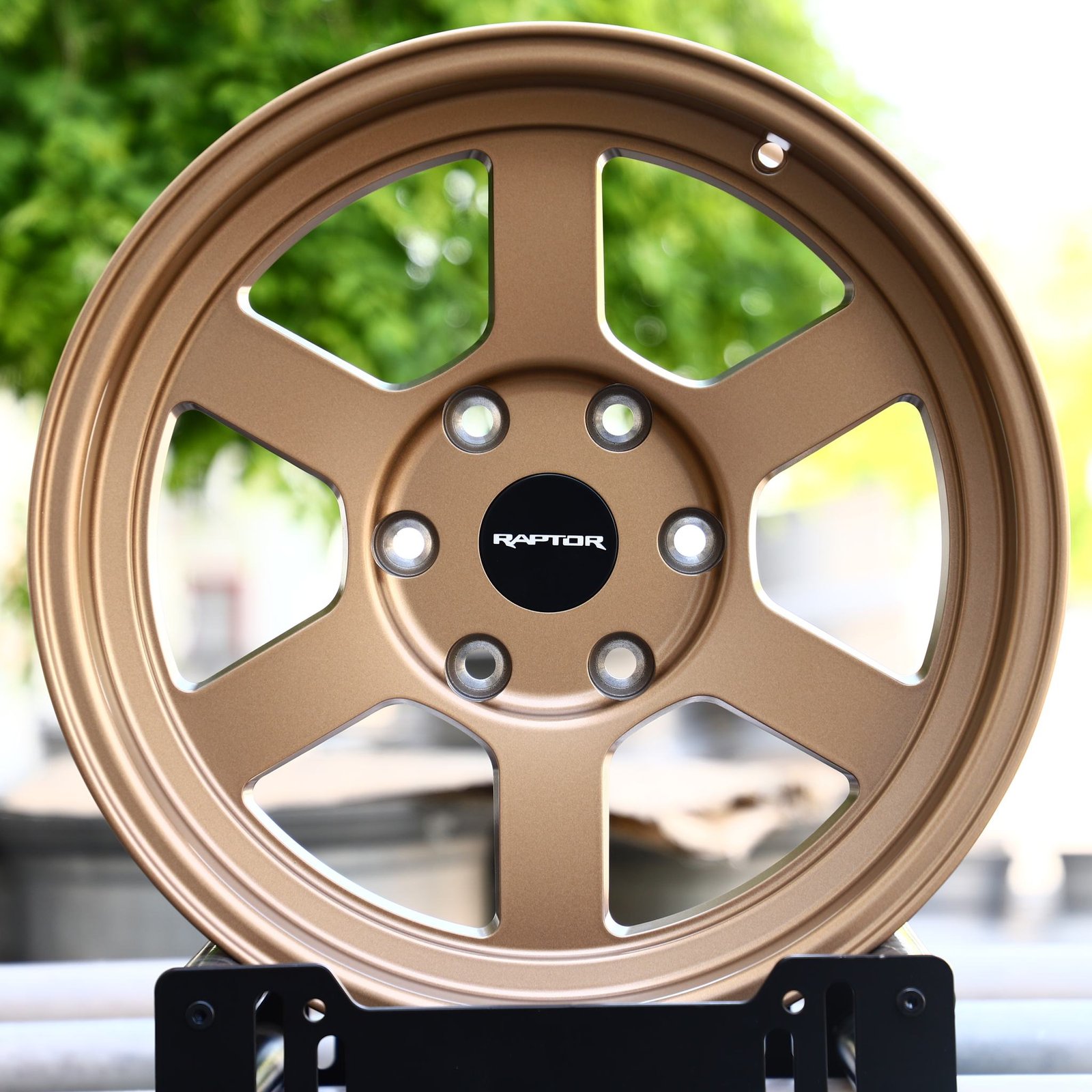 Ford F-150 Raptor wheels – Matte Bronze 6-Spoke (Ford OEM-Style), front view
