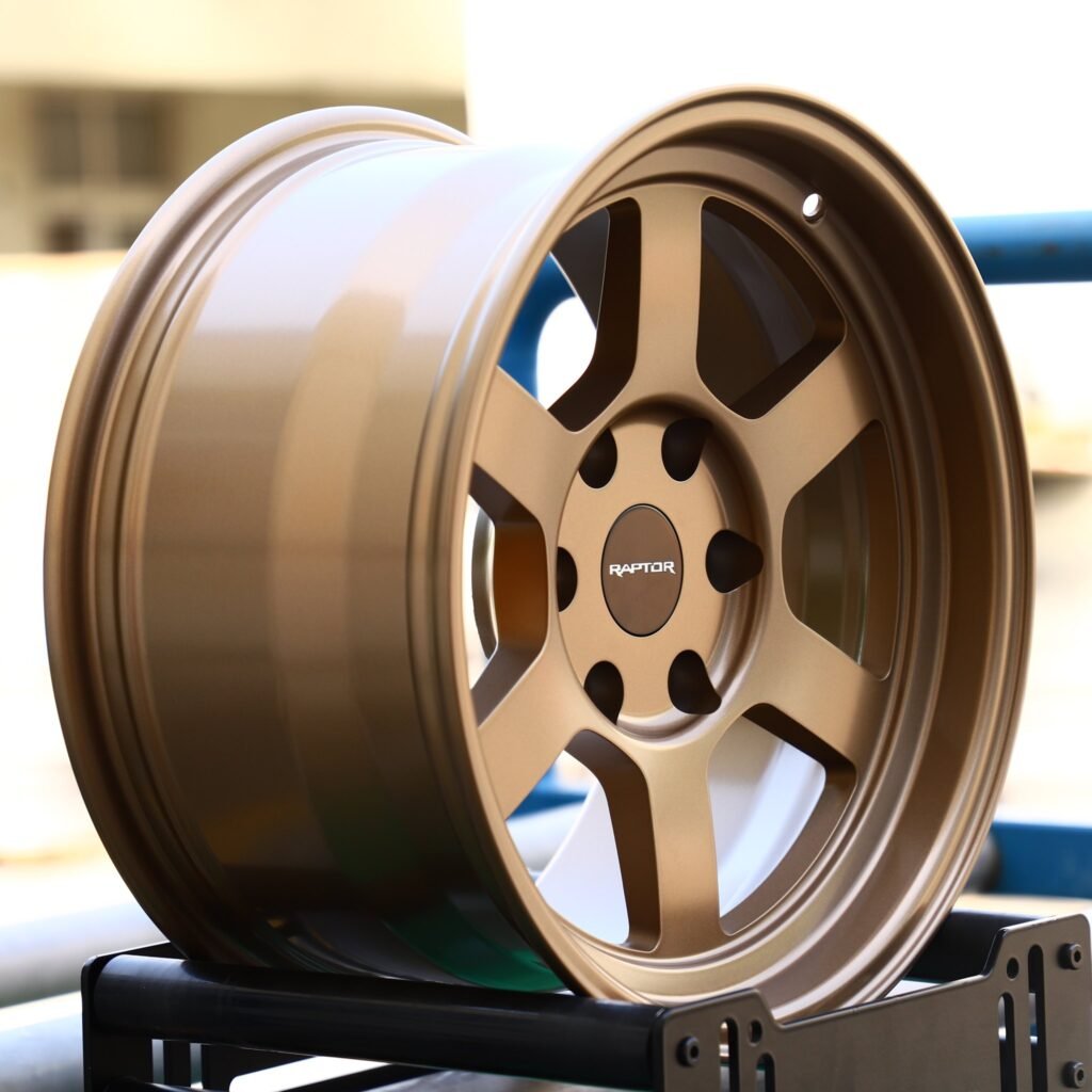6x139.7 wheels – Matte Bronze 6-Spoke (Ford OEM-Style), side view