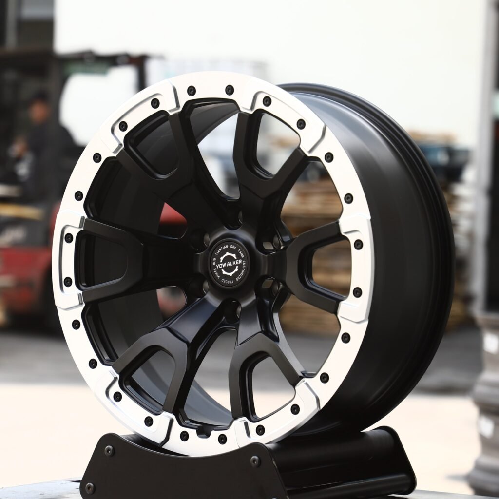 Toyota 4Runner wheels – Custom Finish Exposed Bolt Detail, angled view