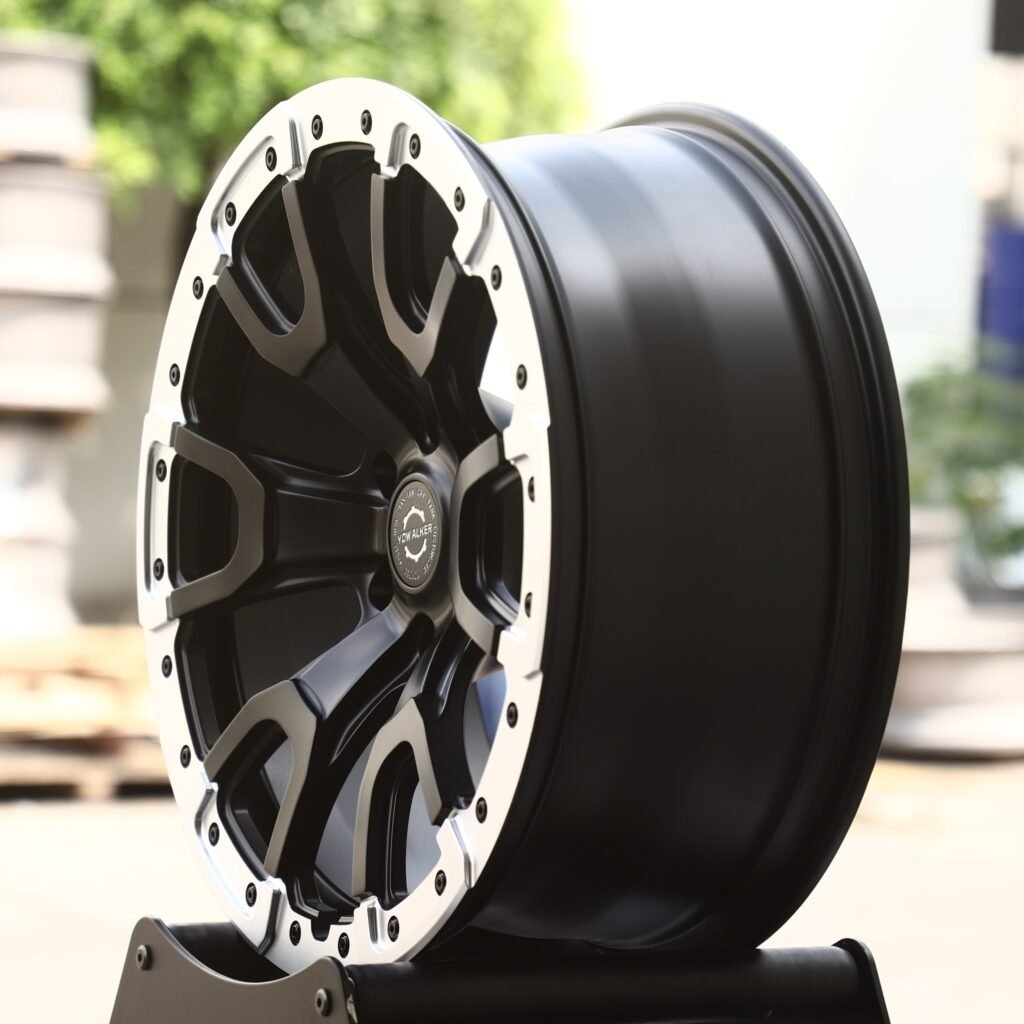6x135 wheels – Custom Finish Exposed Bolt Detail, side view