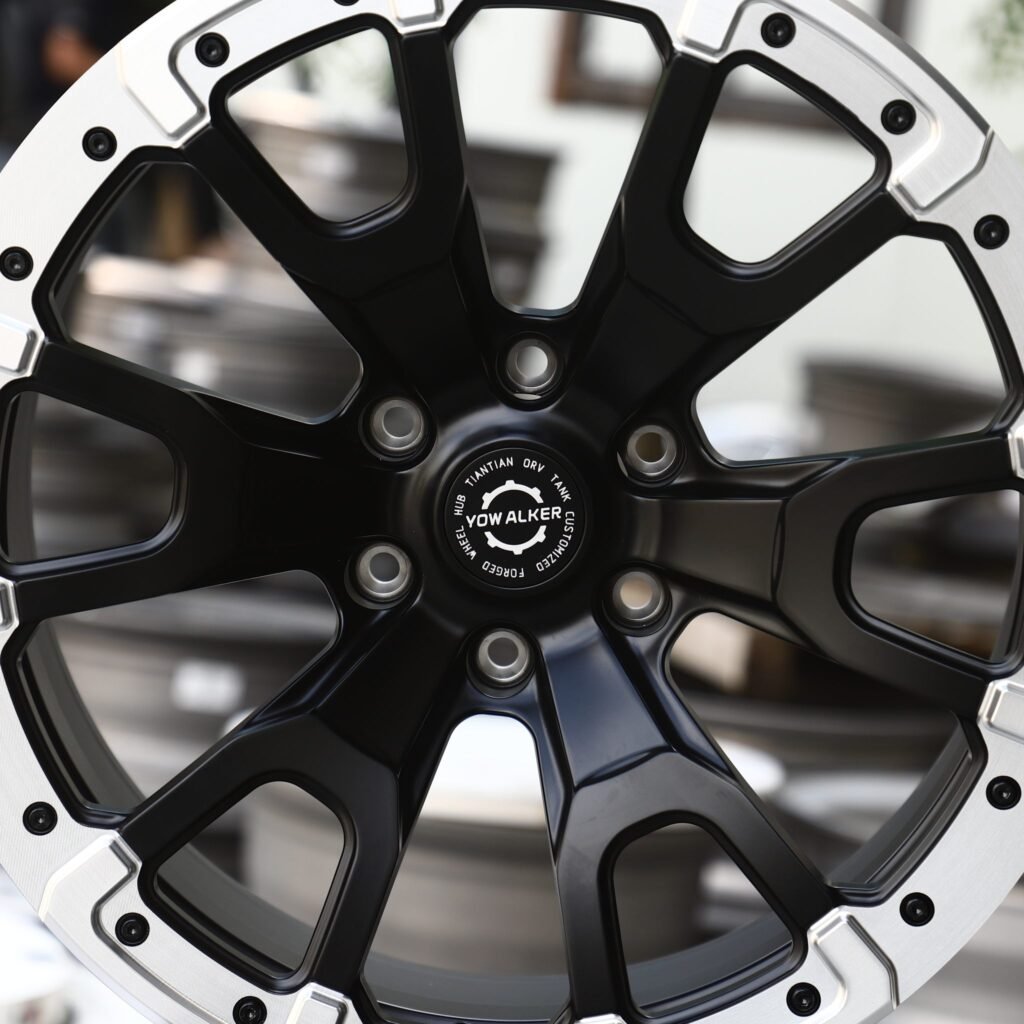 Toyota Tacoma wheels – Custom Finish Exposed Bolt Detail, lip and barrel detail