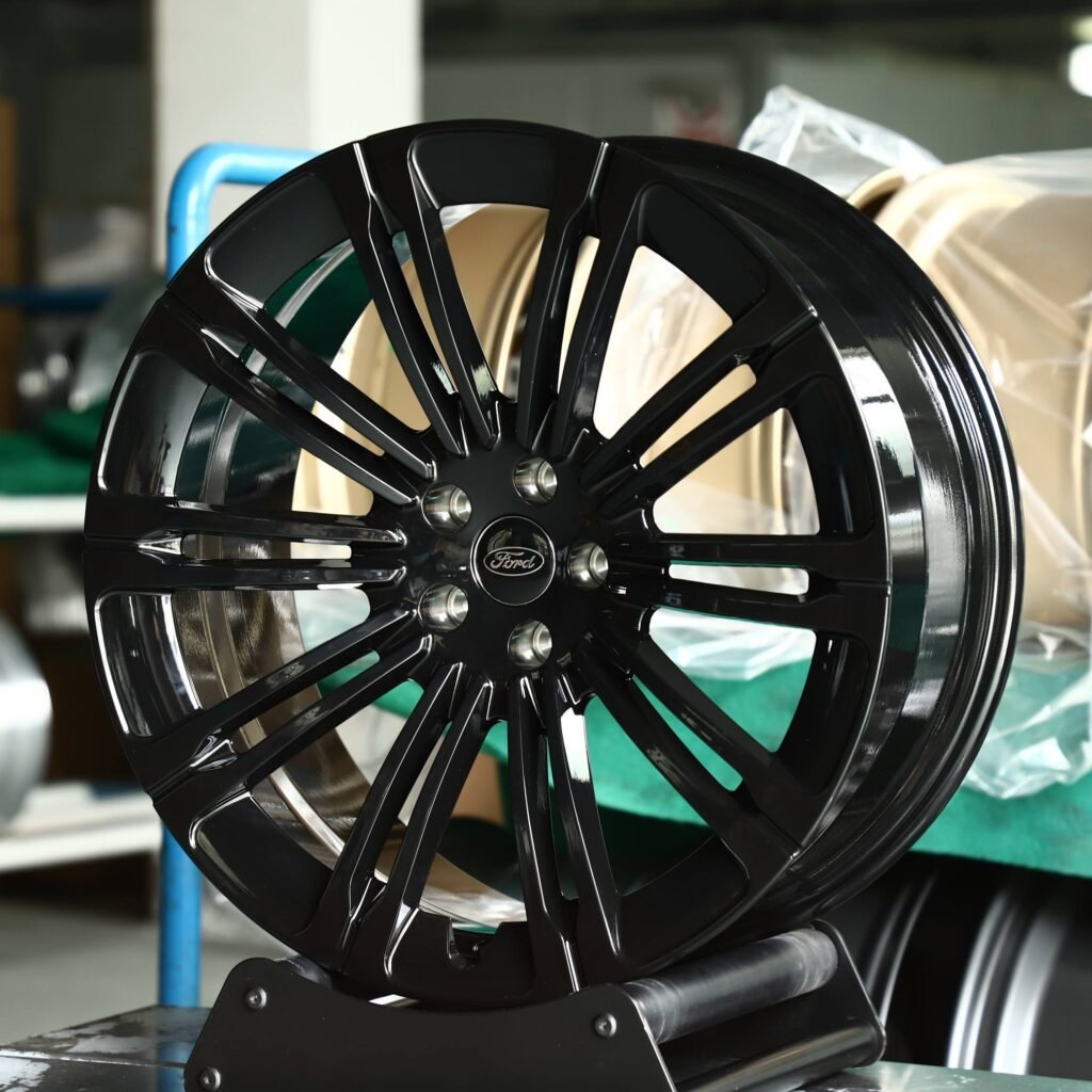Ford Style Gloss Black 10-Spoke Forged Wheels - Ford Mustang / Ford F-150 Fitment (6-Lug) view 2