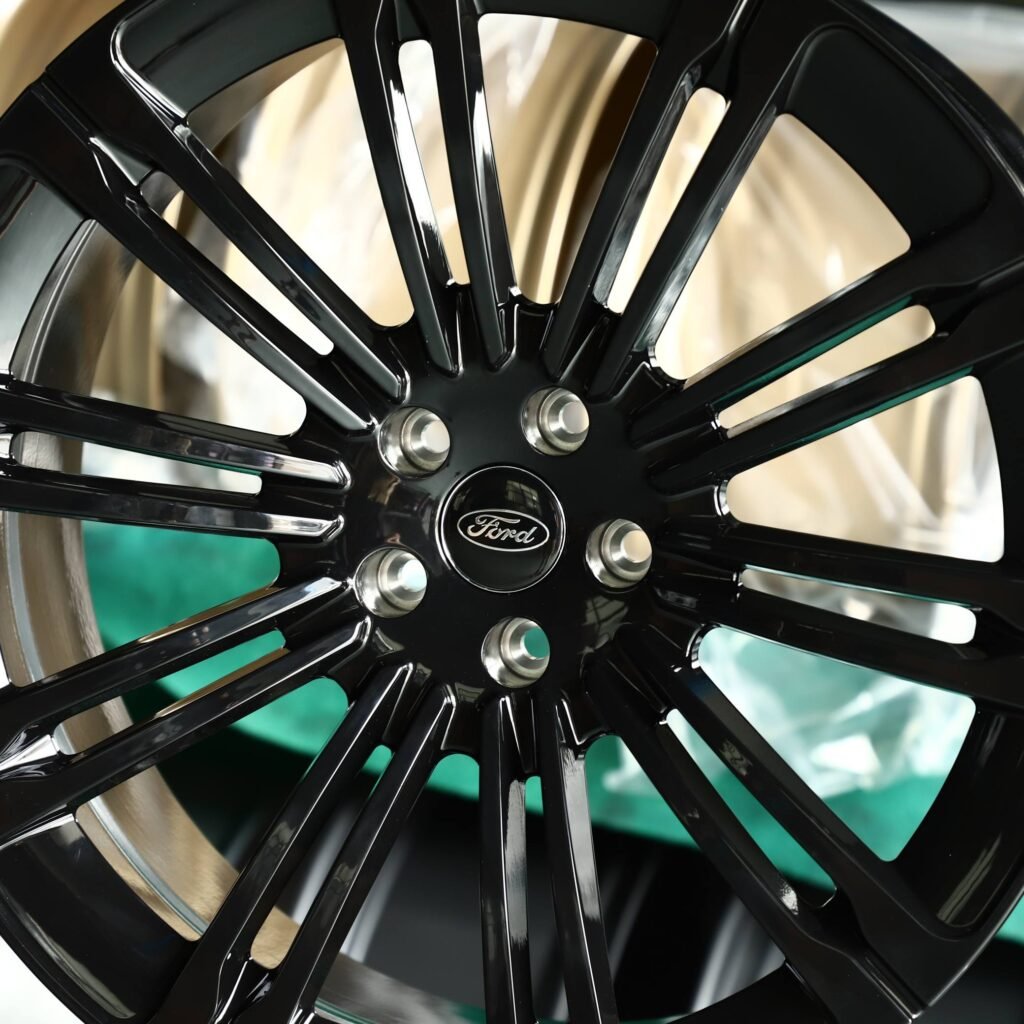 Ford Style Gloss Black 10-Spoke Forged Wheels - Ford Mustang / Ford F-150 Fitment (6-Lug) view 4