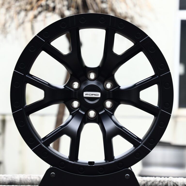 Ford F-150 wheels – Gloss Black 6 Y-Spoke, front view