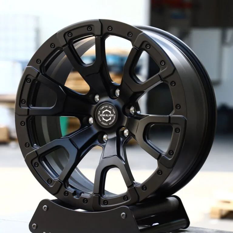 Ford F-150 wheels – Gloss Black Exposed Bolt Detail, front view