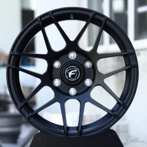 Forgestar-Style Matte Black Multi-Spoke Off-Road Forged Wheels – Chevrolet Silverado 1500 / F-150 Fitment (6-Lug)