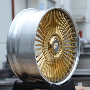Forgiato G-1 Gold / Chrome Wire Multi-Spoke 3-Piece Forged Wheels – Mercedes-Benz S-Class / Audi A8 Fitment (5-Lug)
