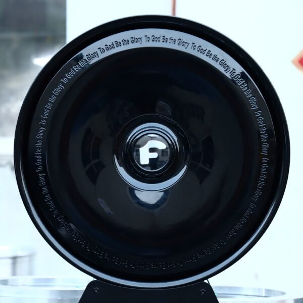 Porsche 911 wheels – Gloss Black Full-Disc (Forgiato-Style), front view