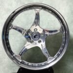 Forgiato-Style Mirror Polished Twin-Blade 5-Spoke 2-Piece Forged Wheels – Porsche 911 / Continental GT Fitment (5-Lug)