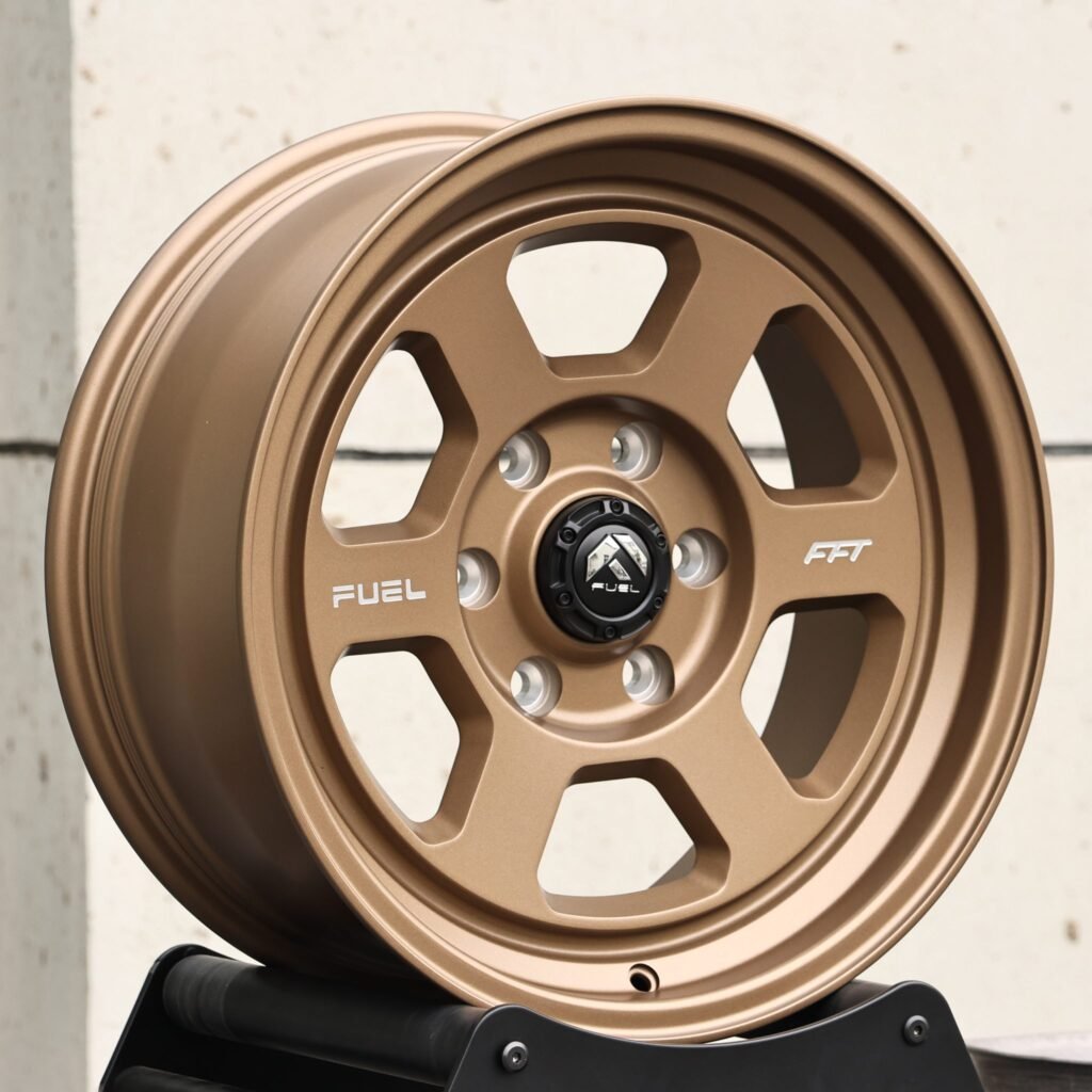 6x139.7 wheels – Fuel Bronze 6-Spoke Deep Lip, side view