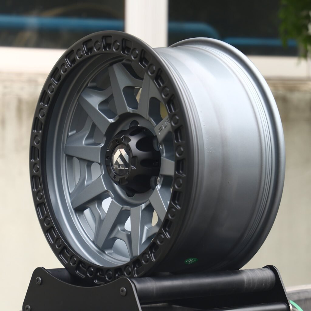 6x139.7 wheels – Fuel Exposed Bolt Detail Double Ring Lip, side view