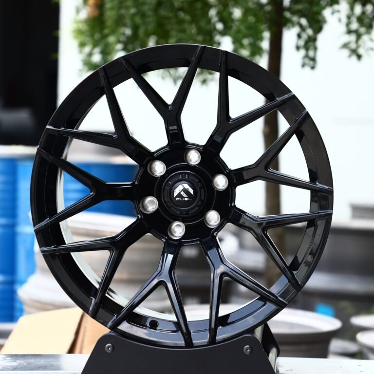 Toyota 4Runner wheels – Fuel Gloss Black 9 Y-Spoke, front view