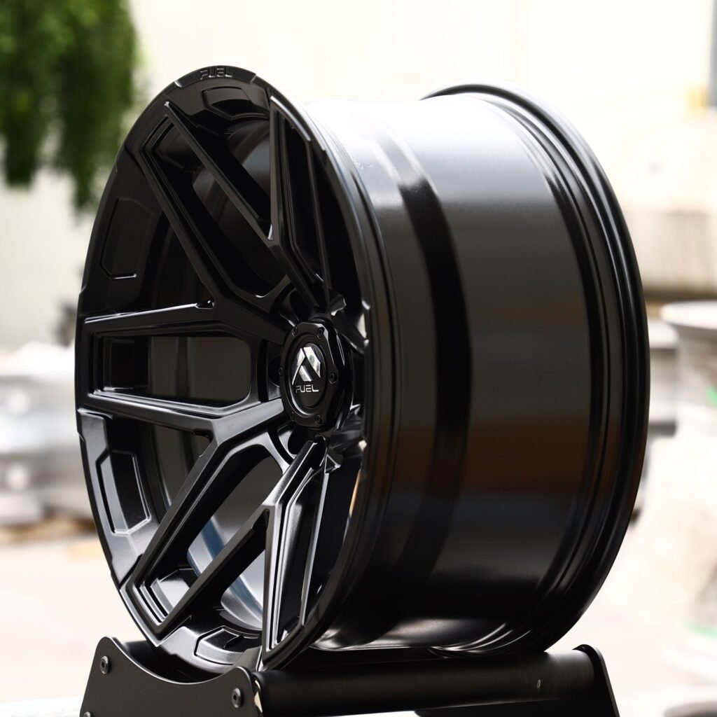6x139.7 wheels – Fuel Gloss Black Custom, side view