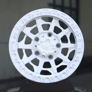 Fuel Gloss White Exposed Bolt Detail Double Ring Lip Off-Road Forged Wheels - Toyota 4Runner / Toyota Tacoma Fitment (6-Lug)
