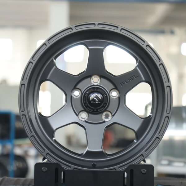 Toyota 4Runner wheels – Fuel Gray Deep Lip, front view