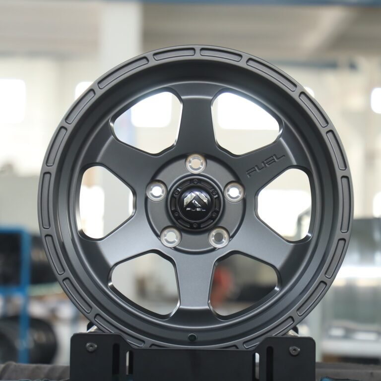 Toyota 4Runner wheels – Fuel Gray Deep Lip, front view