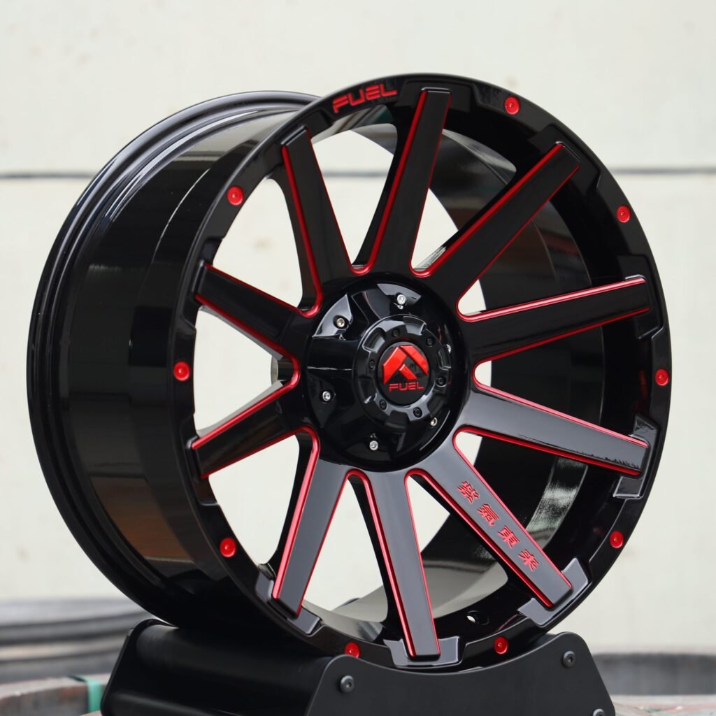 Fuel Milled Bright Silver 6-Spoke Off-Road Forged Wheels - Ford F-150 / Chevrolet Silverado Fitment (6-Lug) view 3