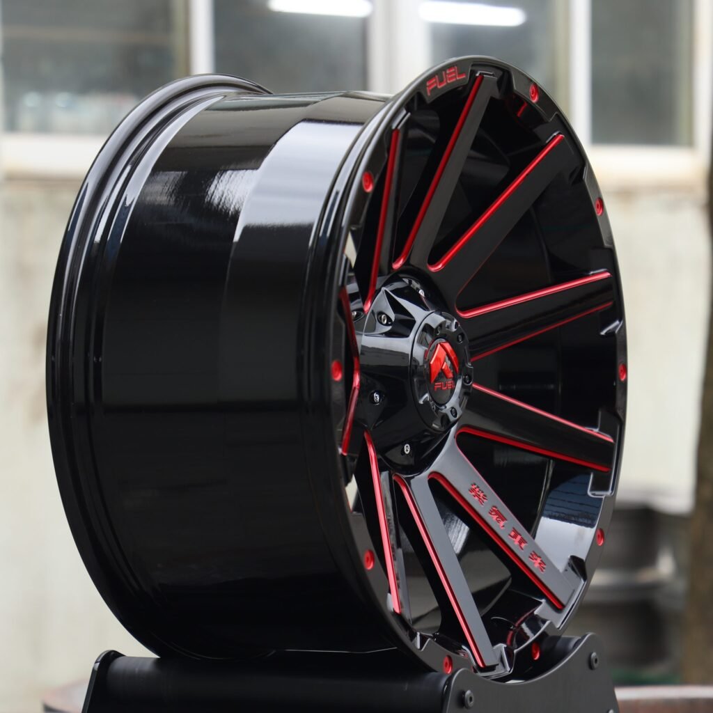 Fuel Milled Bright Silver 6-Spoke Off-Road Forged Wheels - Ford F-150 / Chevrolet Silverado Fitment (6-Lug) view 4