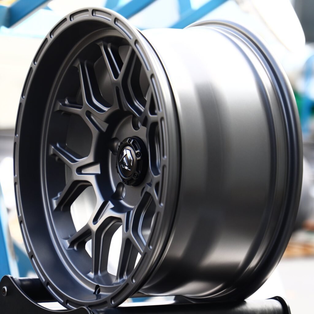 5x127 wheels – Fuel Offroad Metallic Gray 7 Y-Spoke Deep Lip, side view