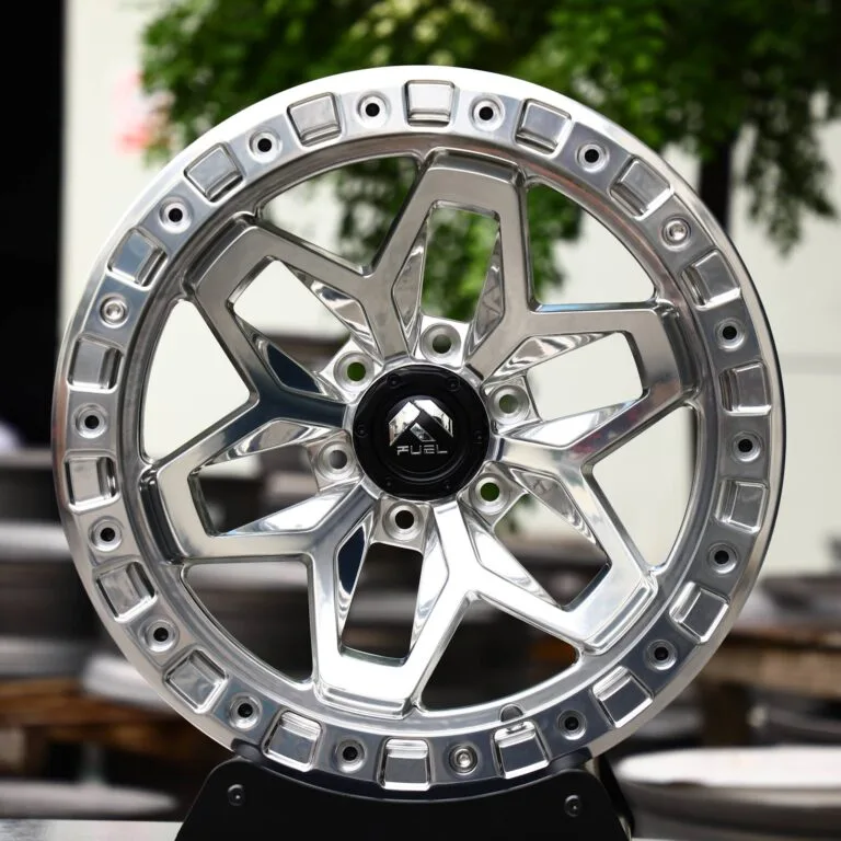 Toyota 4Runner wheels – Fuel Silver Beadlock, front view