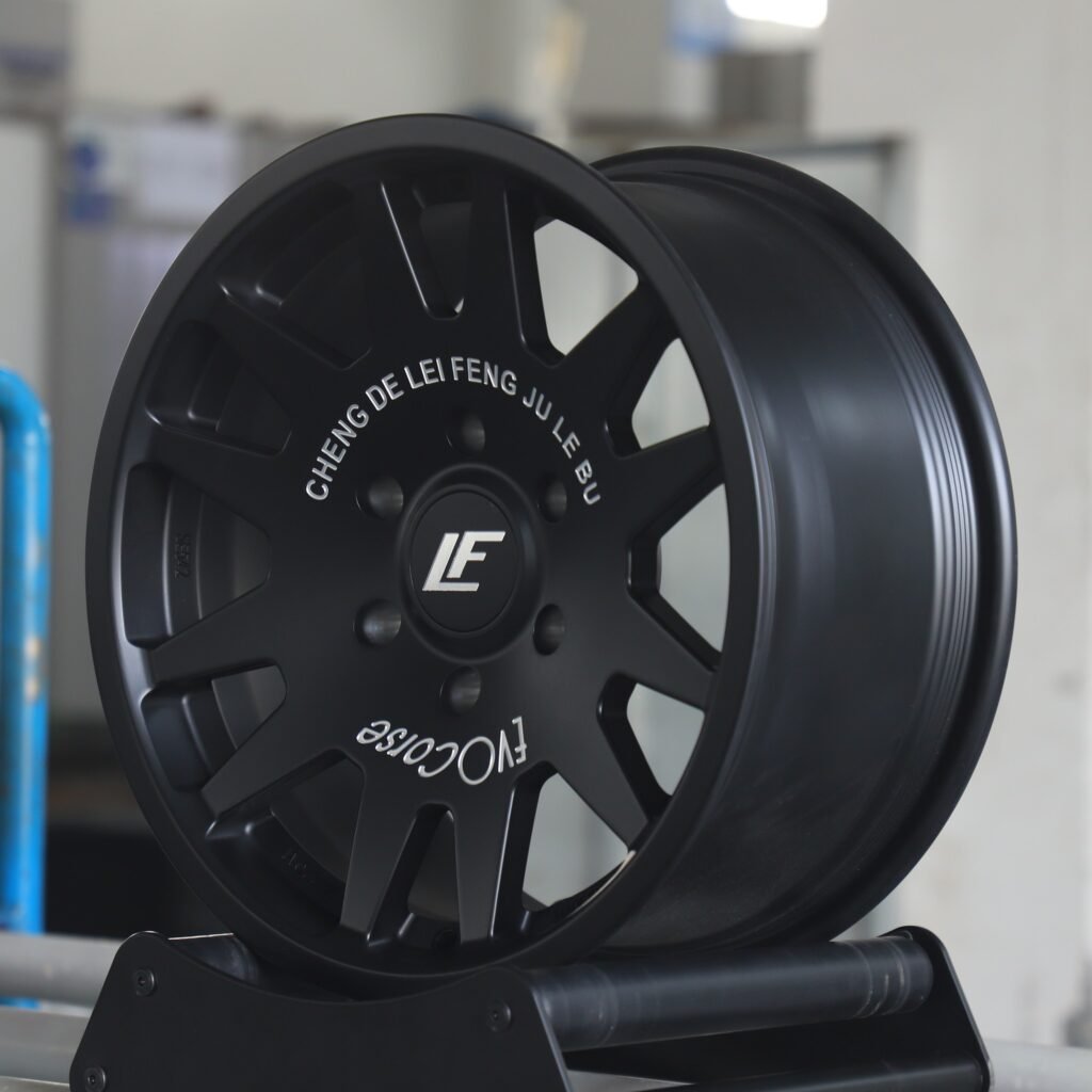 6x139.7 wheels – FVO Corse Gloss Black 12-Spoke, side view