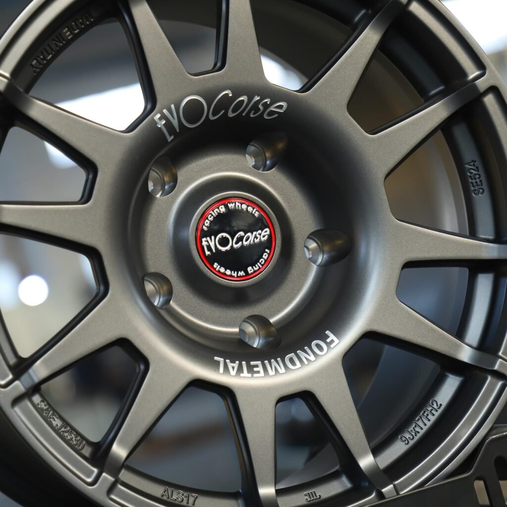 Audi A4 B9 wheels – FVO Corse Gray 12-Spoke, lip and barrel detail