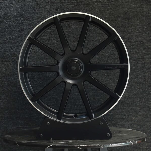 Audi A6 wheels – Gloss Black 10-Spoke, front view