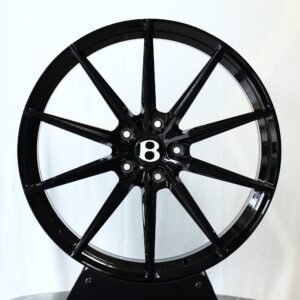Bentley Continental / Flying Spur Forged Wheels – Gloss Black 10-Spoke