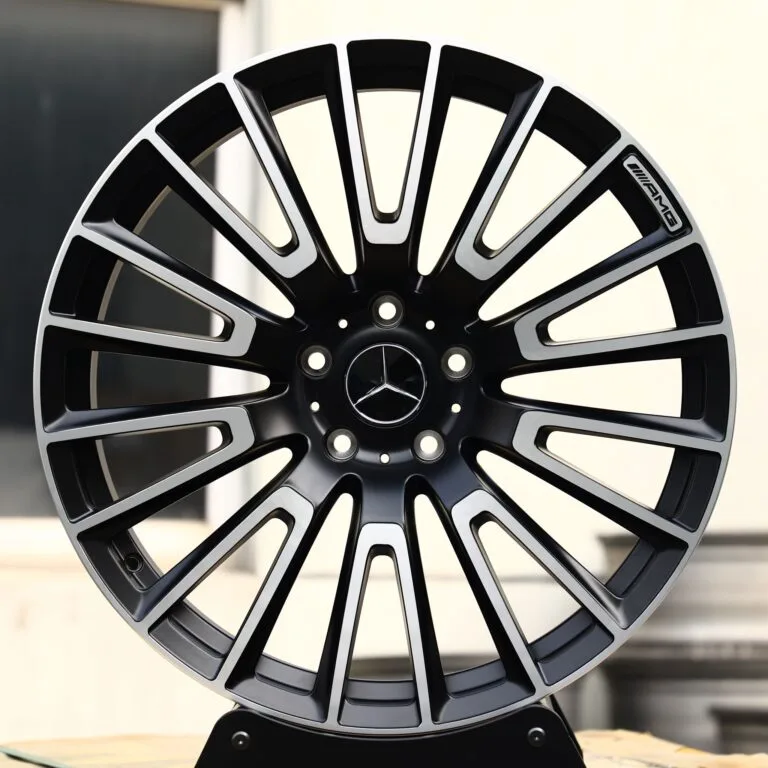 Mercedes-Benz E-Class wheels – Gloss Black 10-Spoke Machined Face, front view