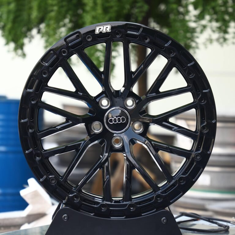 Ford Mustang wheels – Gloss Black 10 Y-Spoke, front view