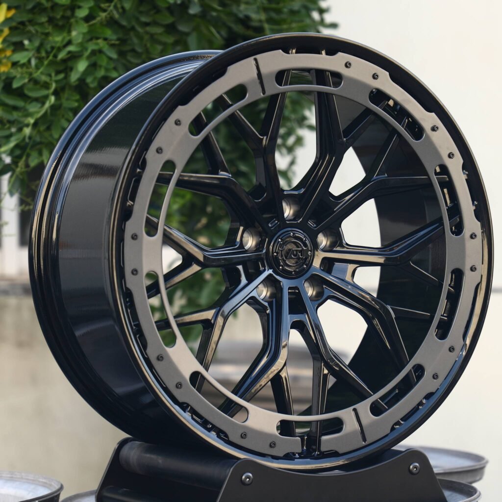 BMW M3 wheels – Gloss Black 10 Y-Spoke Decorative Ring, angled view