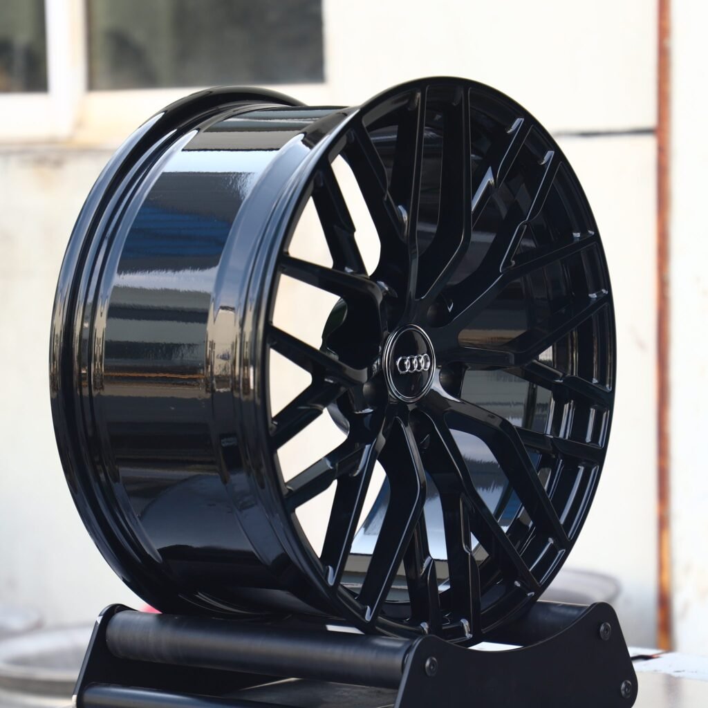 5x114.3 wheels – Gloss Black 10 Y-Spoke, side view