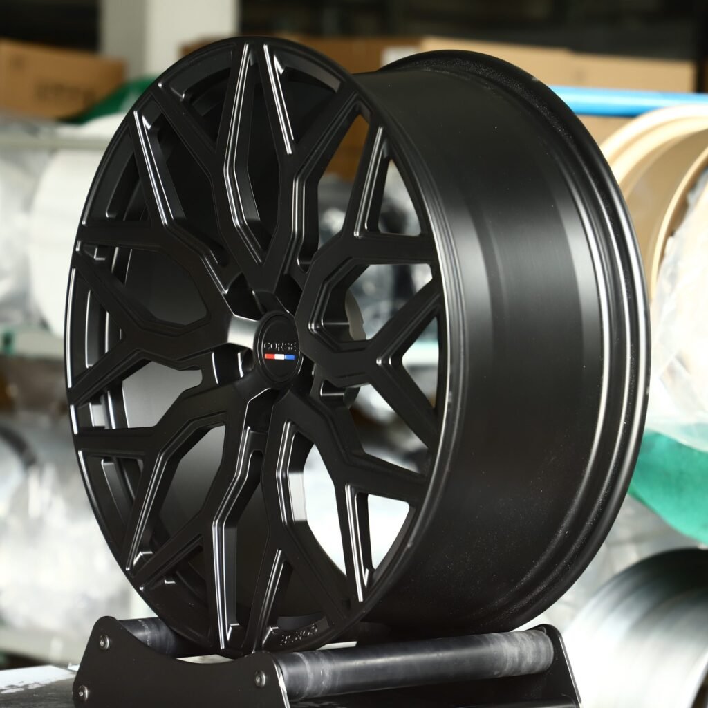 5x112 wheels – Gloss Black 10 Y-Spoke, side view