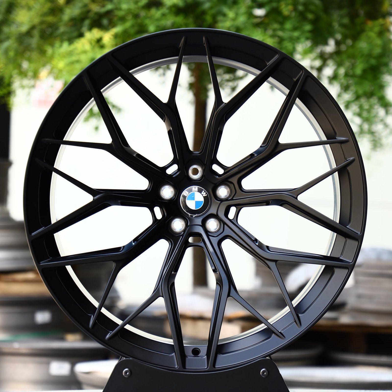 BMW M3 G80 wheels – Gloss Black 10 Y-Spoke (BMW OEM-Style), front view