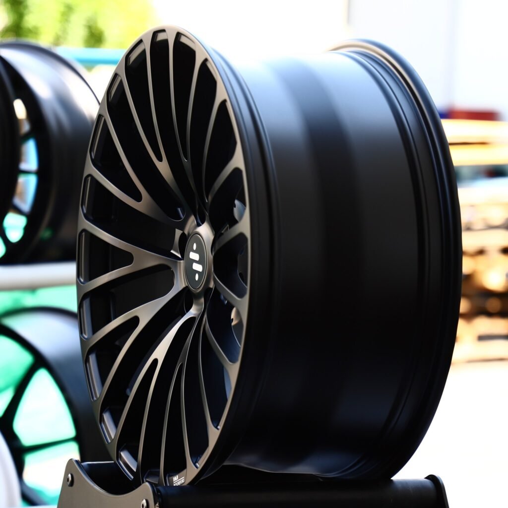 5x120 wheels – Gloss Black 10 Y-Spoke, side view